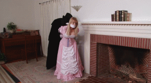 www.xsiteability.com - Pink Damsel in the Fireplace - Lorelei and Jon Woods thumbnail