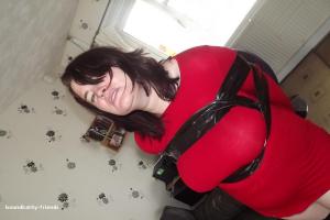 www.xsiteability.com - Dee Dee taped in red dress thumbnail