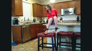 www.xsiteability.com - Upskirt Lady in Red Satin Blouse thumbnail