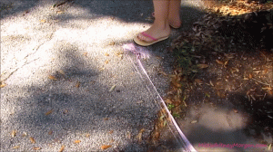 www.xsiteability.com - Miss Whitney Pops Her Flip Flops Stuck In Gum thumbnail