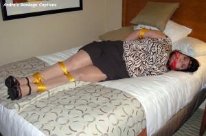 www.xsiteability.com - Darling Rikki Gold Rope Bondage thumbnail